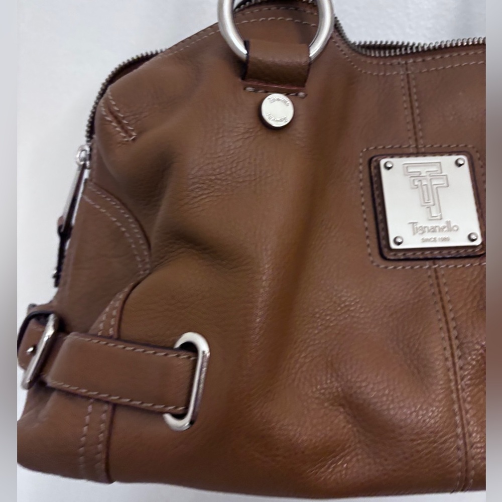 Tignanello Brown Leather Shoulder Bag - Picture 9 of 10